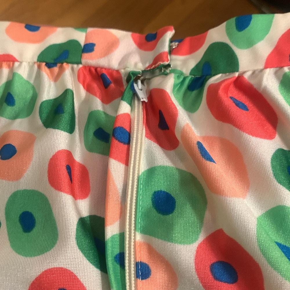 70 s OSCAR DE LA RENTA BOUTIQUE TIERED HALTER MAXI DRESS WITH ALLOVER DOTS PRINT - Picture 10 of 16